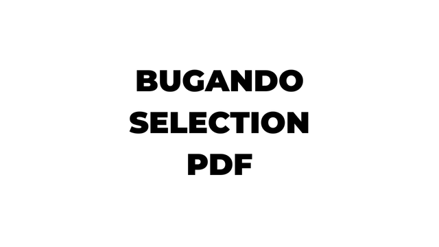 Bugando (CUHAS) Selected Applicants 2025-26 PDF