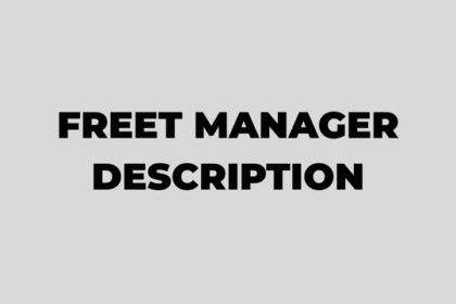 Job Description for Fleet Manager
