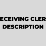 Receiving Clerk Jobs Description